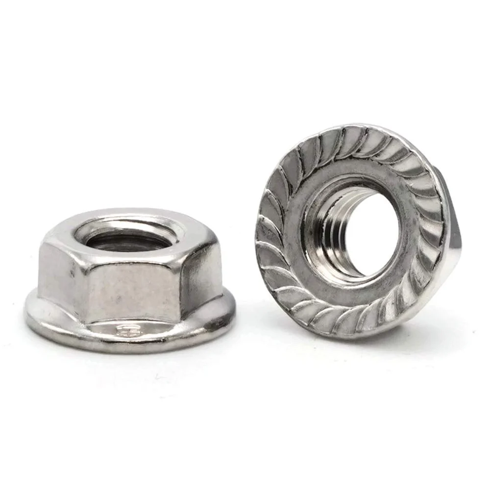 Stainless Steel Hex Flange Nuts